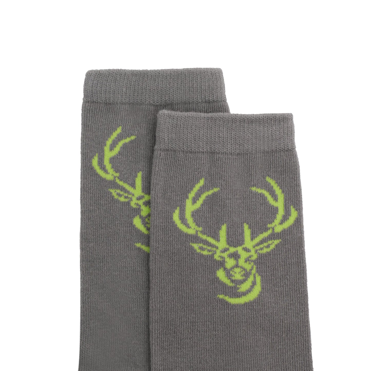 Socken / Hirsch Grau-Grün - 6er Set