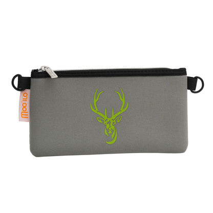 Socken / Hirsch Grau-Grün - 6er Set