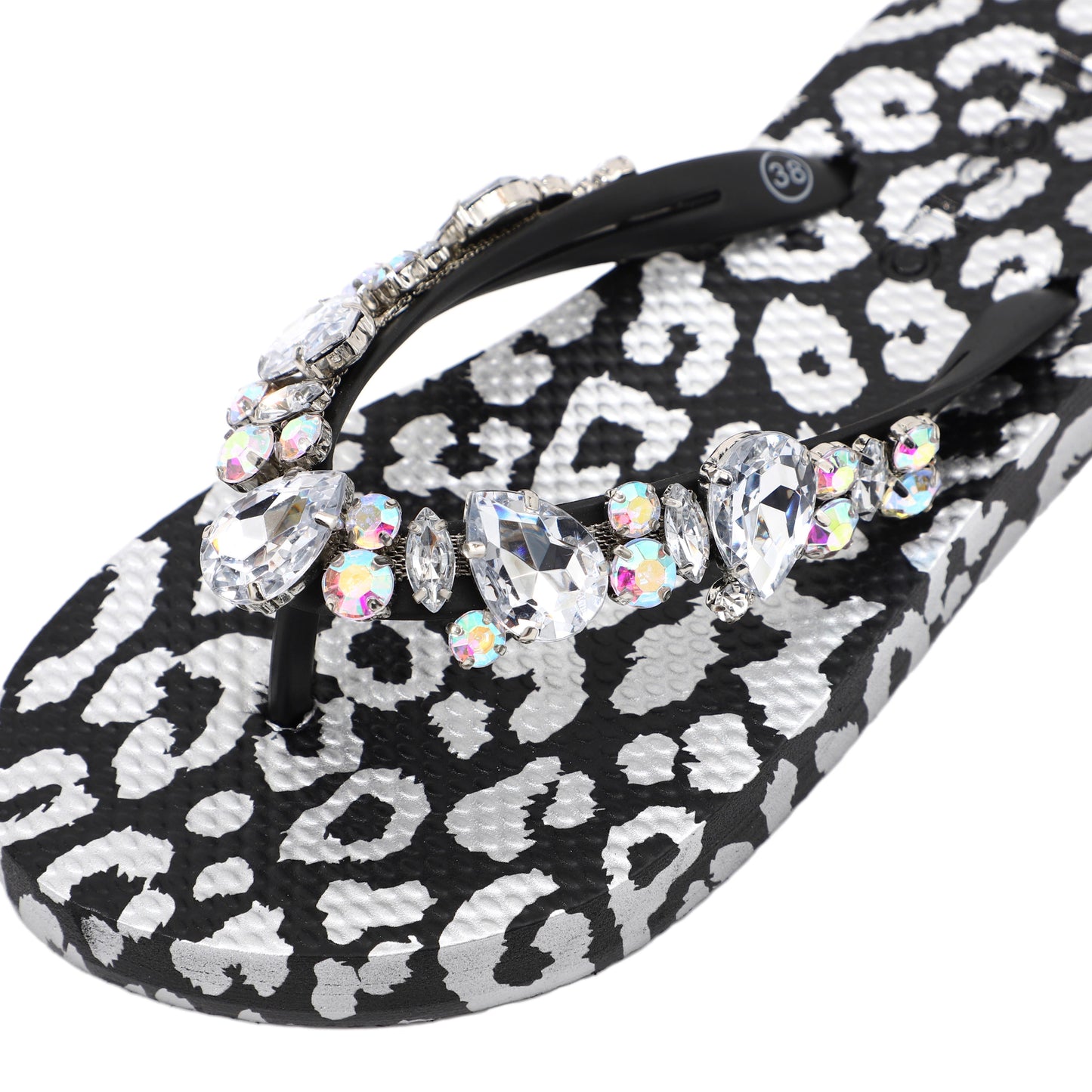 Flip-Flop / Leo Schwarz - Silber / Transparent