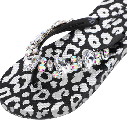 Flip-Flop / Leo Schwarz - Silber / Transparent