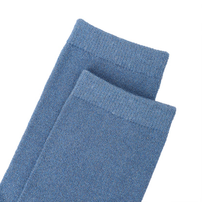 Socken / Lurex Blau - 6er Set
