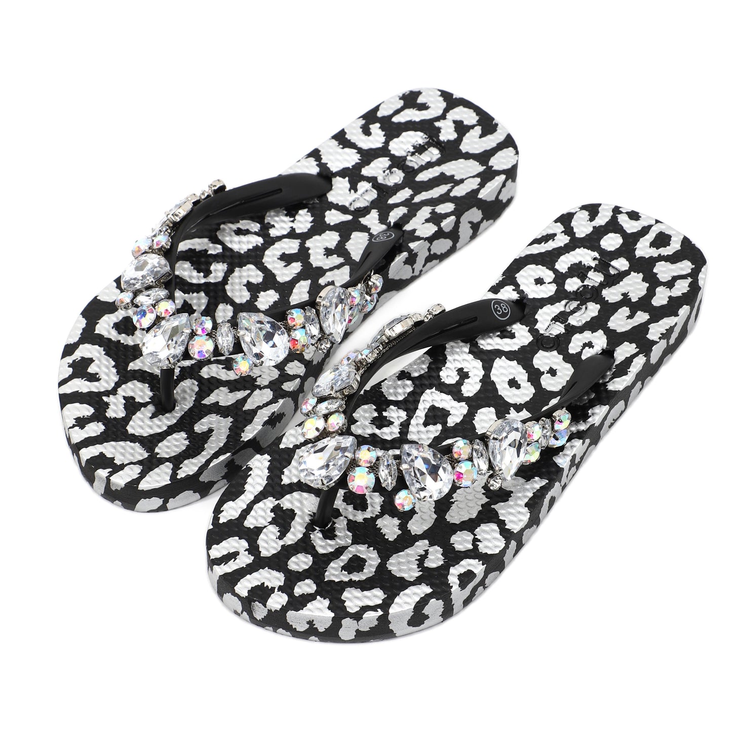 Flip-Flop / Leo Schwarz - Silber / Transparent