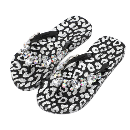 Flip-Flop / Leo Schwarz - Silber / Transparent