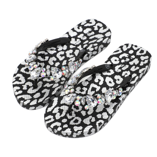 Flip-Flop / Leo Schwarz - Silber / Transparent