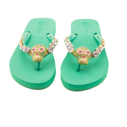 Flip-Flop / Totenkopf - Grün Set A