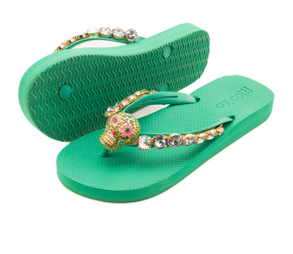 Flip-Flop / Totenkopf - Grün Set B