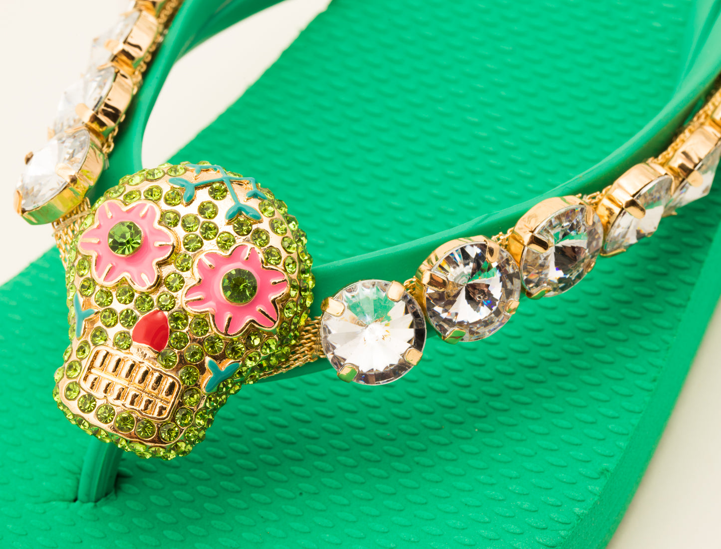 Flip-Flop / Totenkopf - Grün Set B