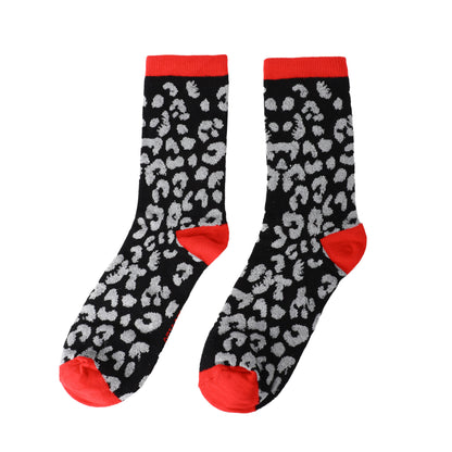 Socken / Leo Schwarz-Silber - 6er Set