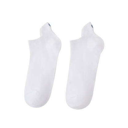 Socken / Streifen - Weiß-Blau - 6er Set