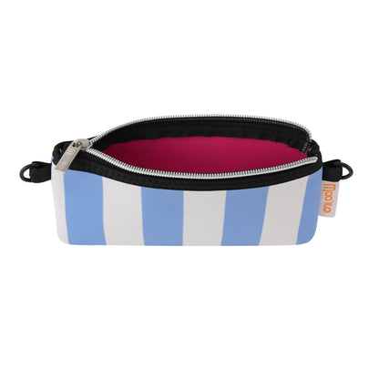 Socken / Streifen - Weiß-Blau - 6er Set