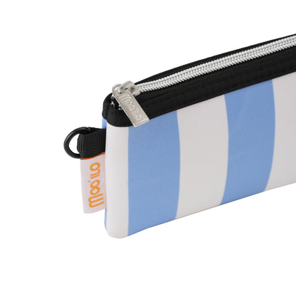 Socken / Streifen - Weiß-Blau - 6er Set