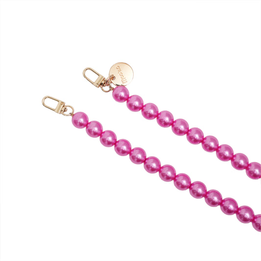 Accessoires / Handy- & Taschenkette Perlen 16mm - Pink-Gold