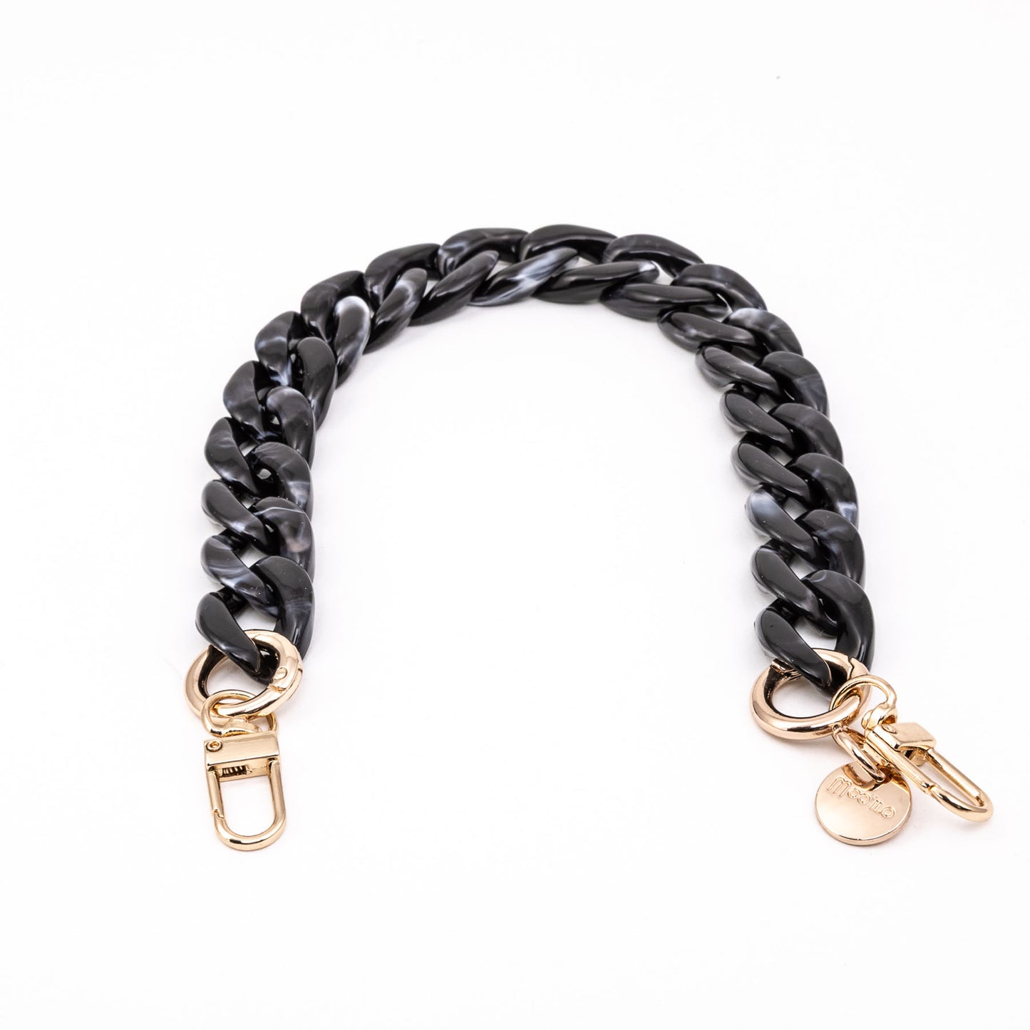 Accessoires / Handy- & Taschenkette Ankerkette - Schwarz - 3er Set lang