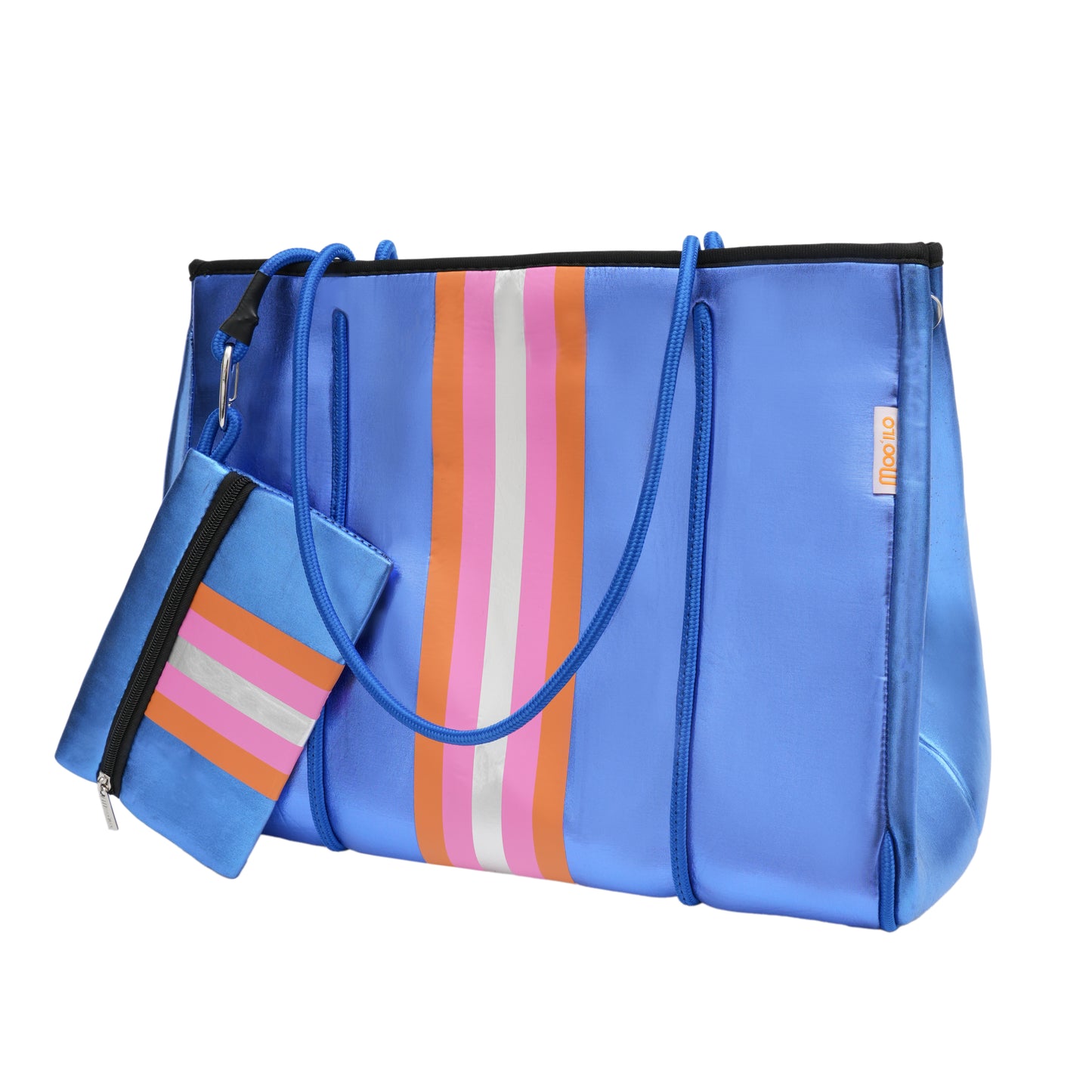 Taschen / Neopren-Shopper Lilly - Metallic Blau