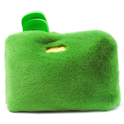 Pantolette / Teddy - Grün