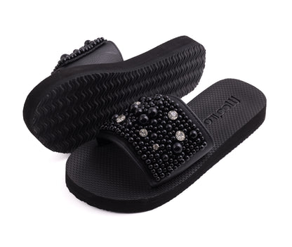 Pantolette / Perlen - Diamant Set A