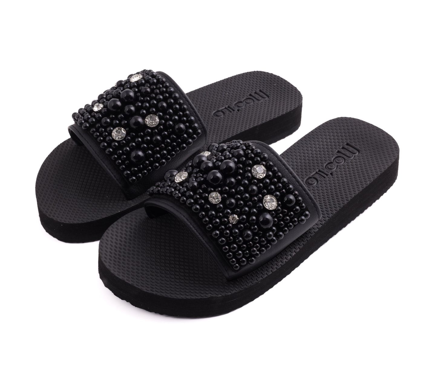 Pantolette / Perlen - Diamant Set B