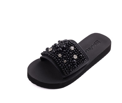 Pantolette / Perlen - Diamant Set B