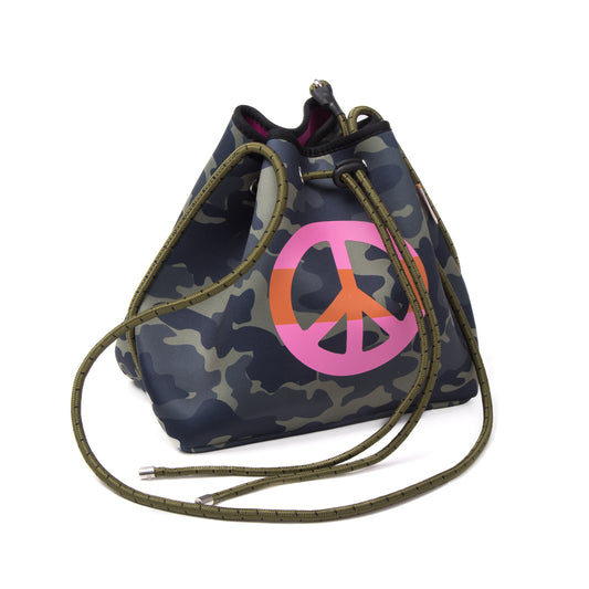 Taschen / Neopren-Umhängetasche Sarah - Camouflage Khaki