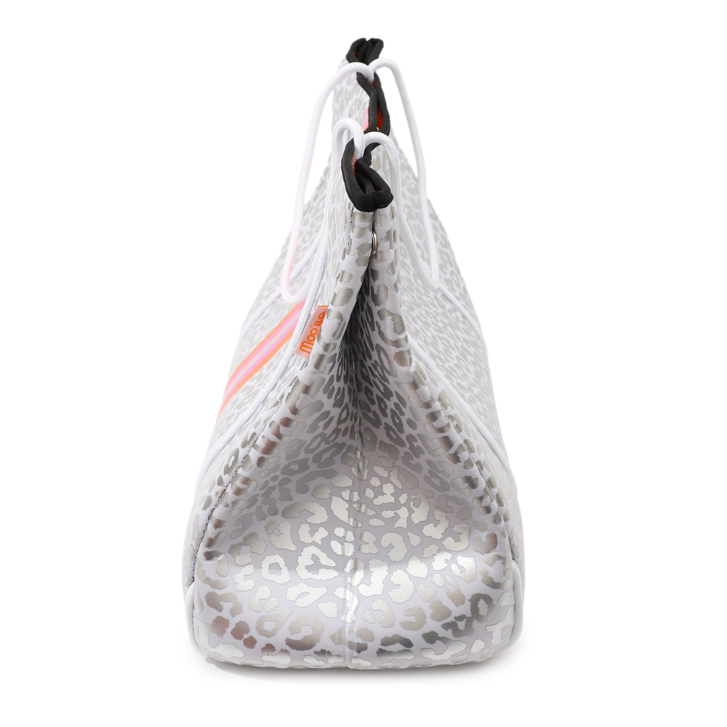 Taschen / Neopren-Shopper Xara - Leo Weiß-Silber