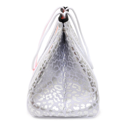 Taschen / Neopren-Shopper Lilly - Leo Weiß-Silber