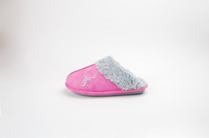 Hausschuhe / Slipper Hirsch - Pink 8er Set