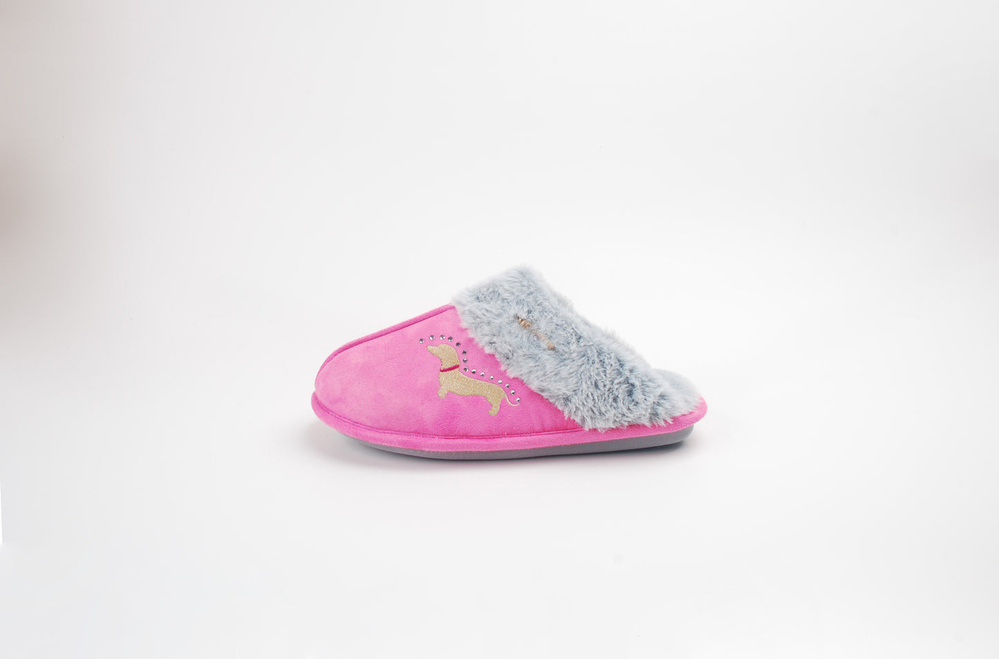 Hausschuhe / Slipper Dackel - Pink 8er Set