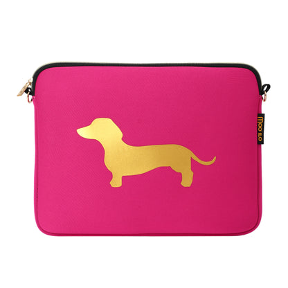 Hausschuhe / Slipper Dackel - Pink 8er Set