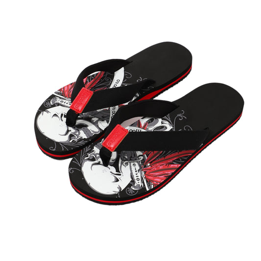 Flip-Fop Herren / Lederdeko Schwarz