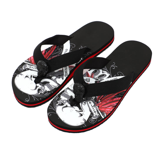 Flip-Flop Herren / Totenkopf Schwarz