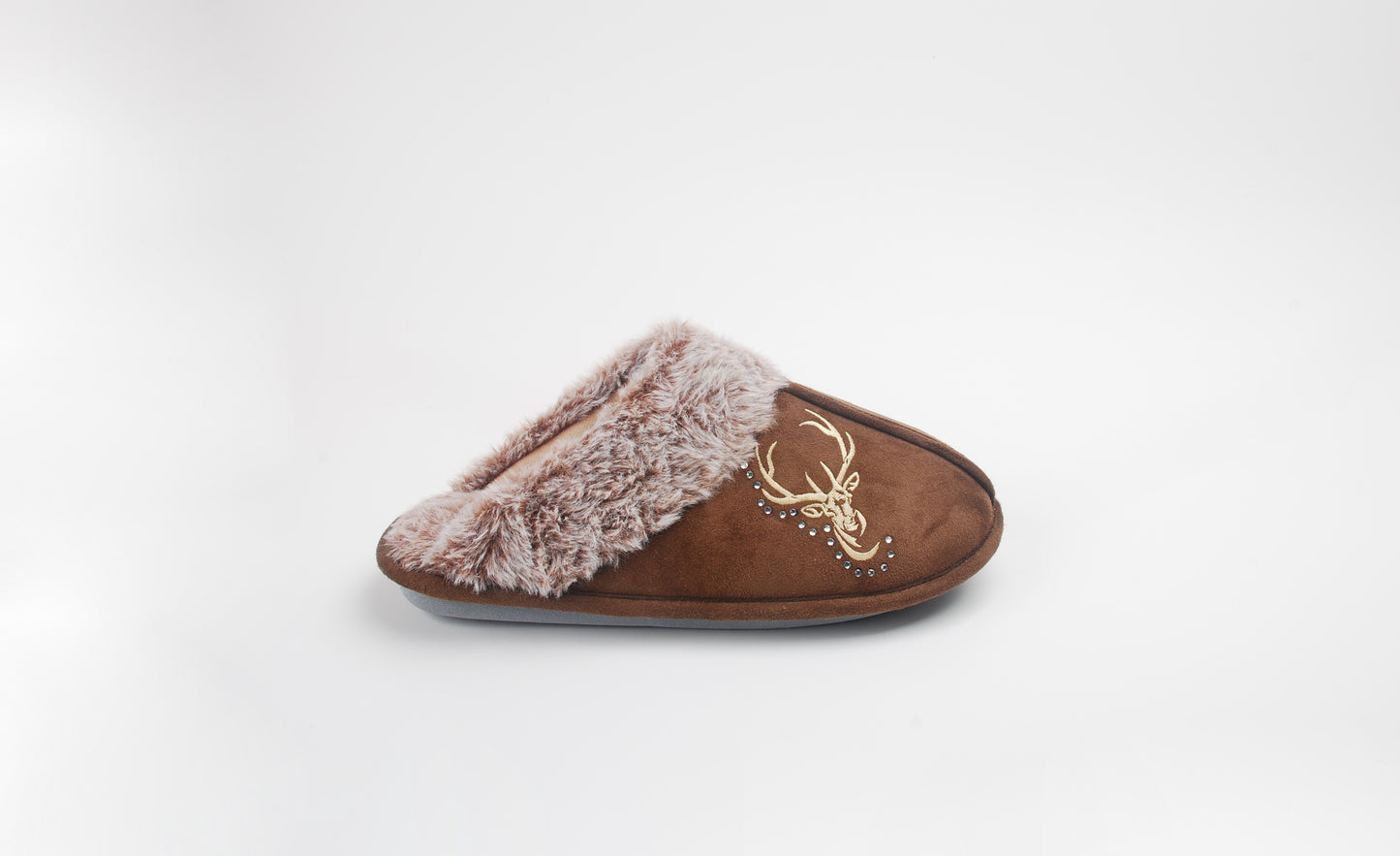 Hausschuhe / Slipper Hirsch - Braun 8er Set