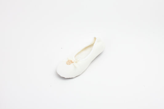 Hausschuhe / Ballerina - Weiß 10er Set