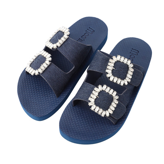 Pantolette / Doppel-Bandage - Jeans Set A