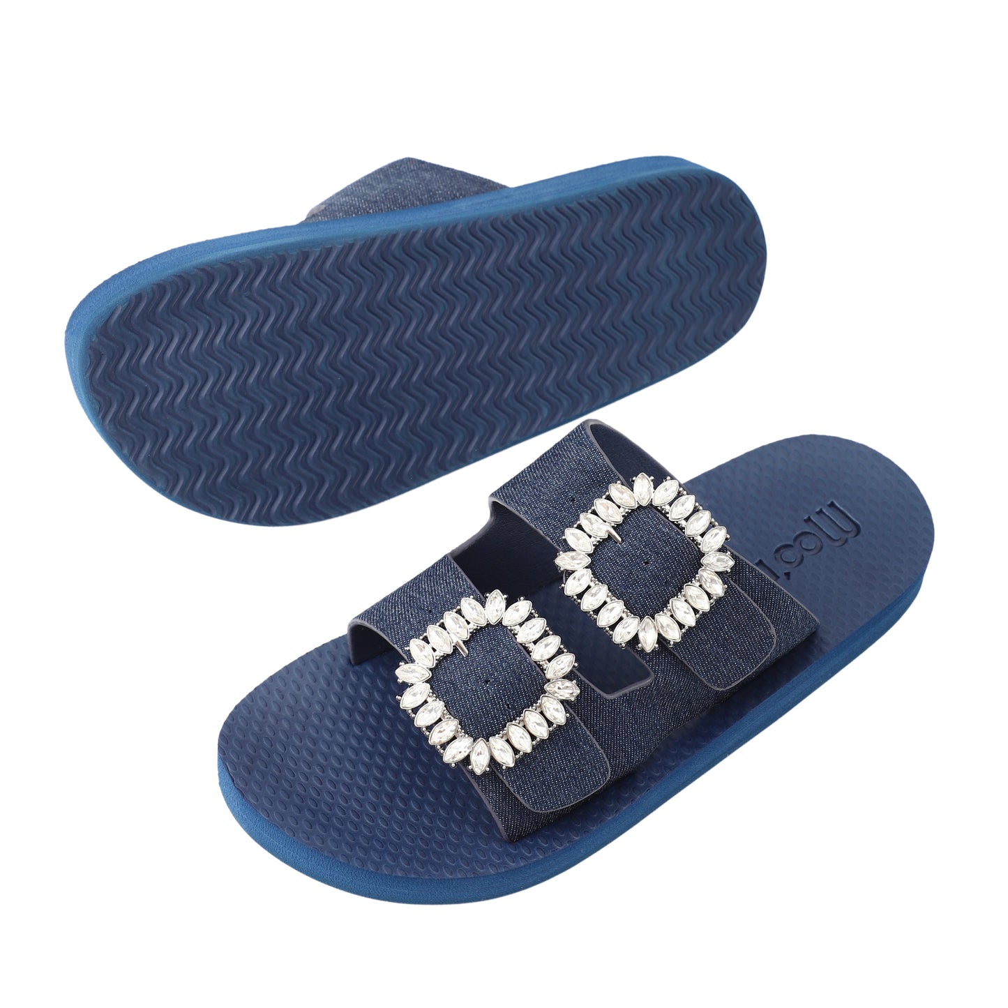Pantolette / Doppel-Bandage - Jeans Set A