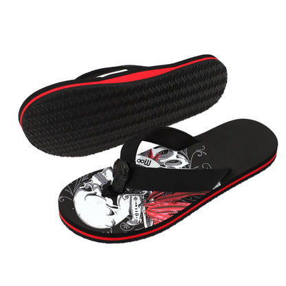 Flip-Flop Herren / Totenkopf Schwarz
