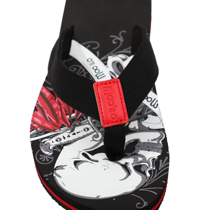 Flip-Fop Herren / Lederdeko Schwarz