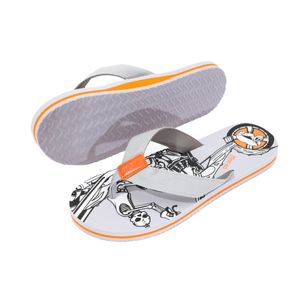 Flip-Flop Herren / Lederdeko Grau
