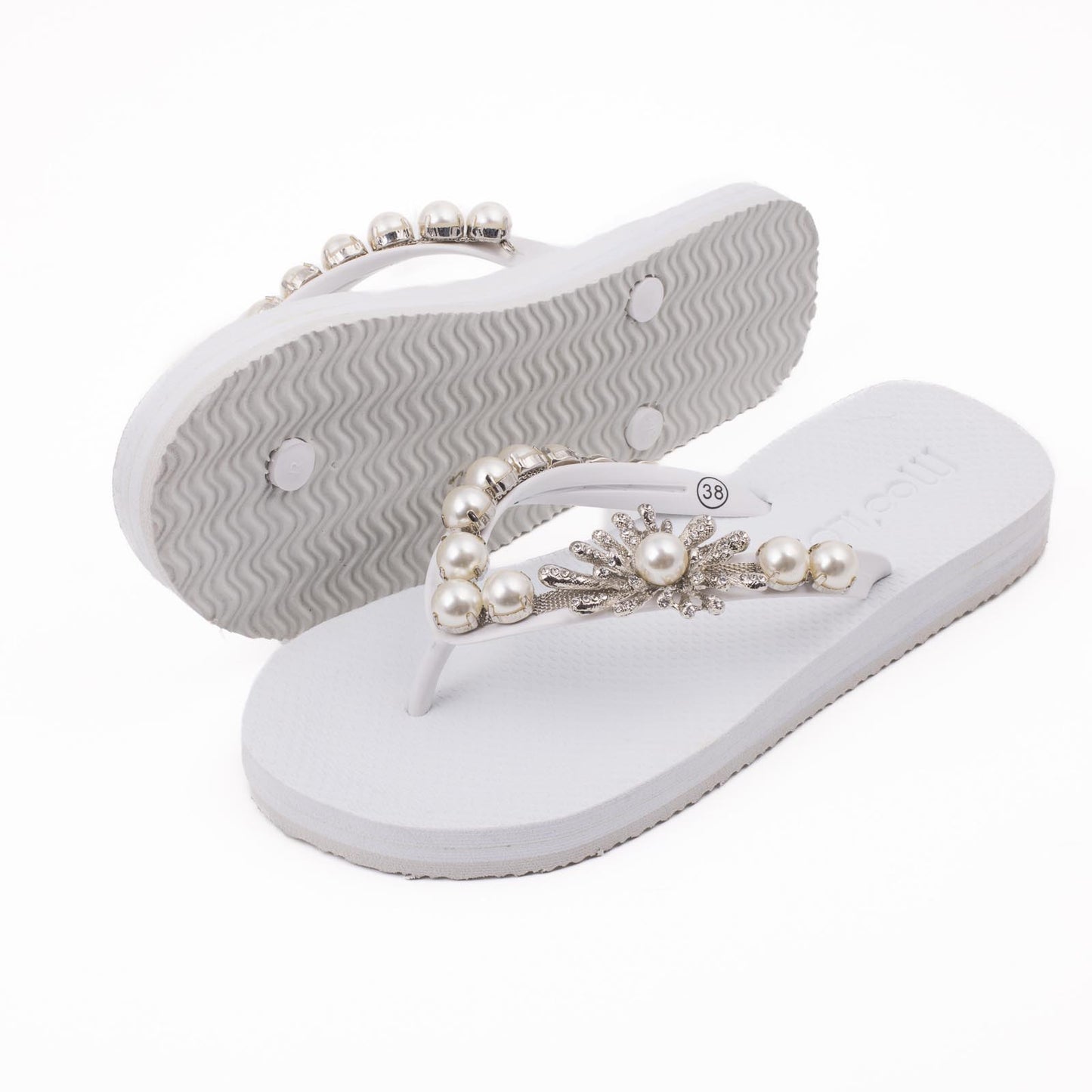 Flip-Flop / Perle - Weiß Set B