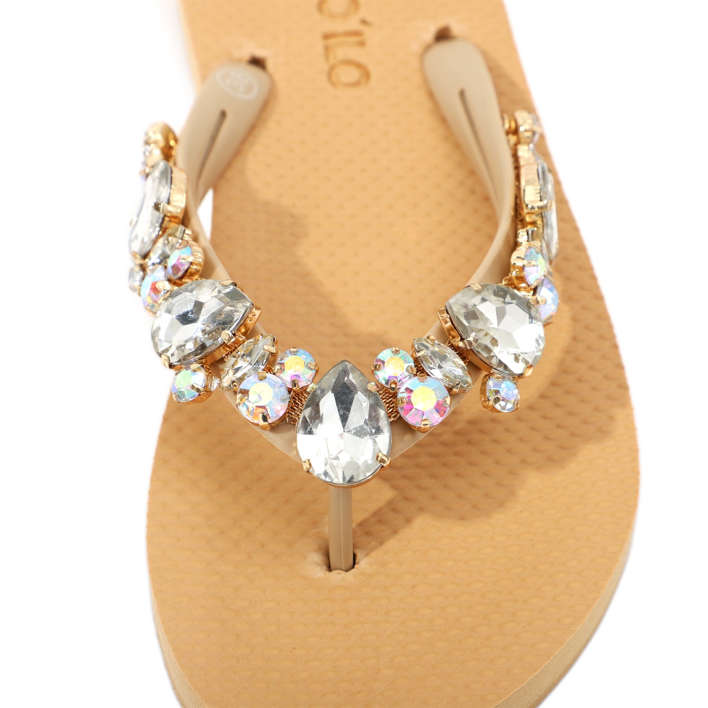 Flip-Flop / Katja - Beige-Transparent Set B