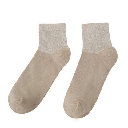Socken / Wellen - Taupe - 6er Set