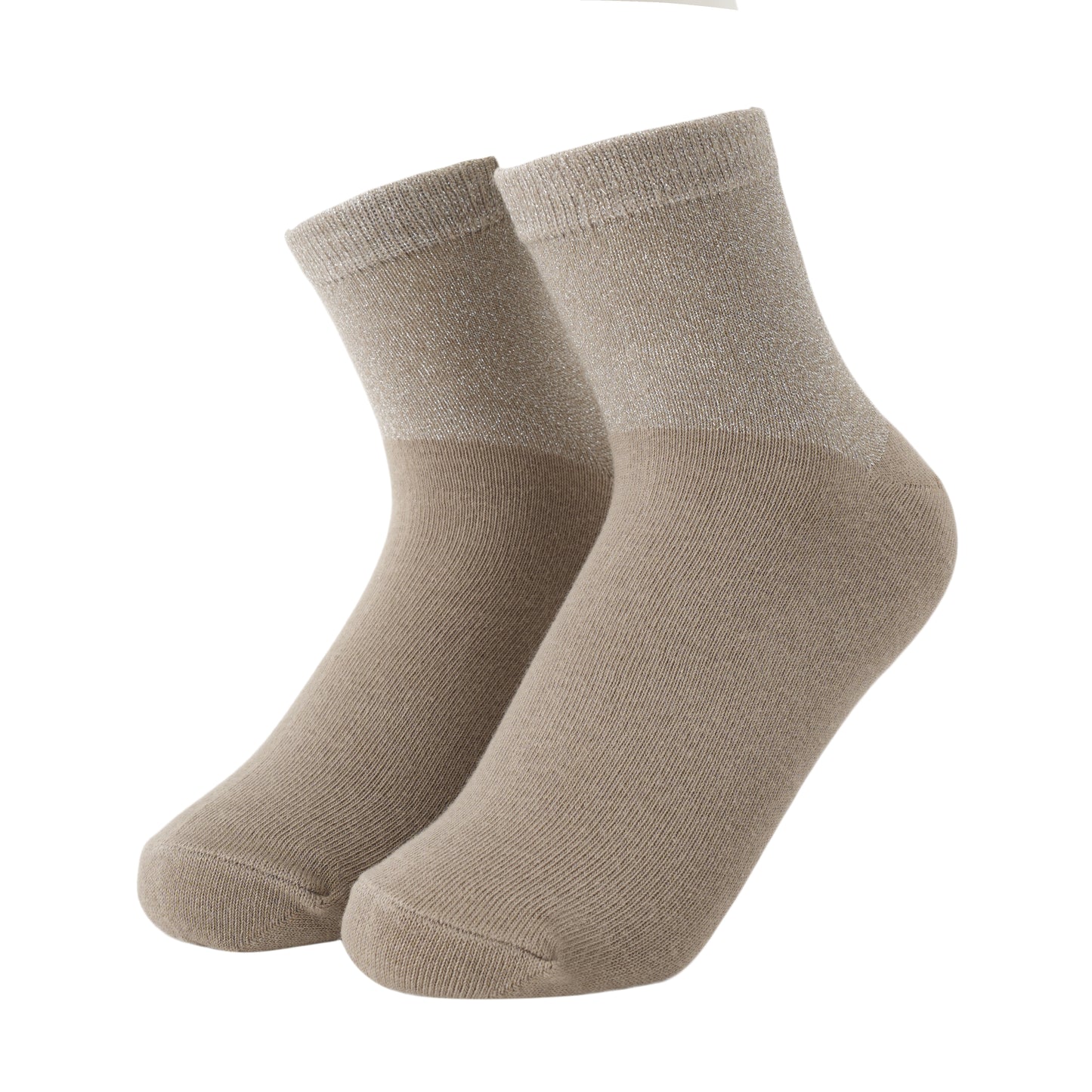 Socken / Wellen - Taupe - 6er Set