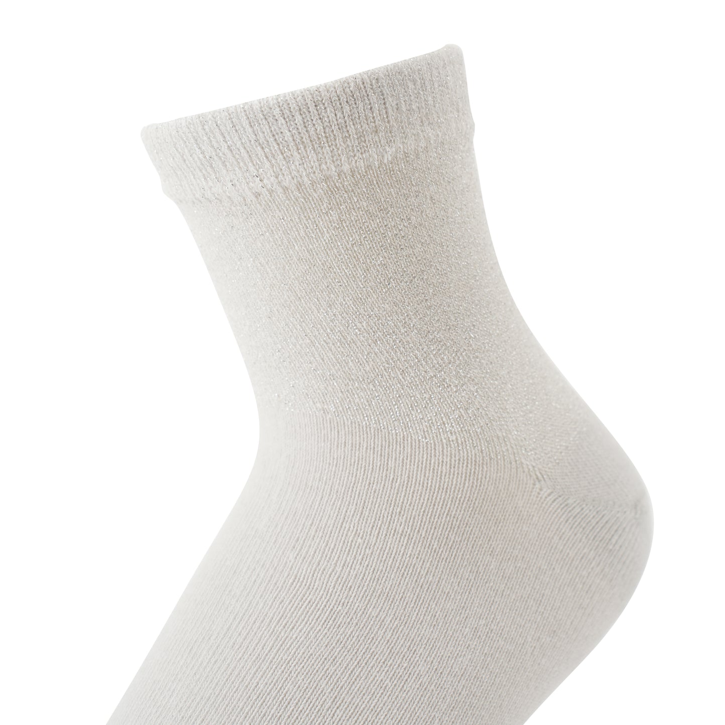 Socken / Wellen - Weiß-Silber - 6er Set