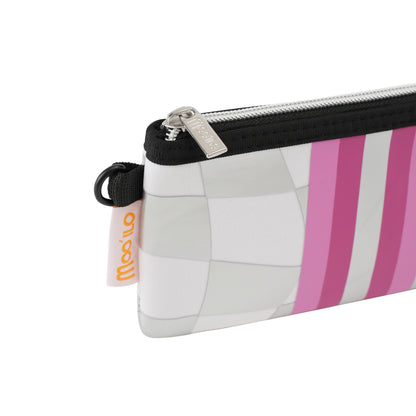 Socken / Karo - Weiß-Silber - 6er Set