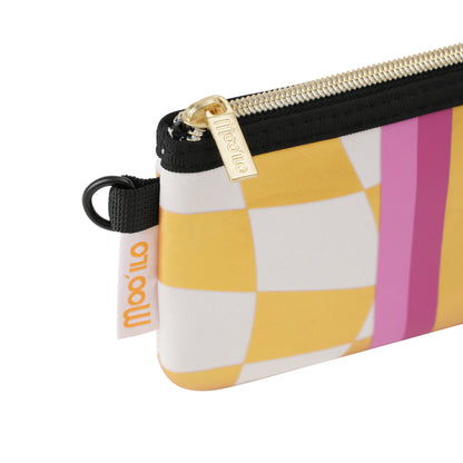 Socken / Karo - Weiß-Gold - 6er Set