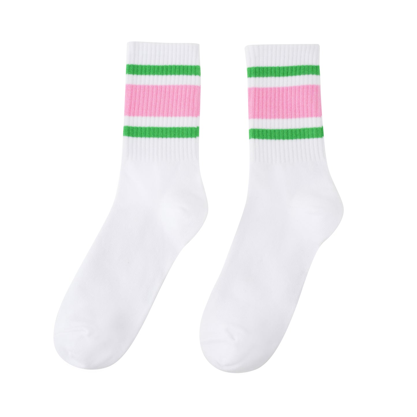 Socken / Wellen Herz - Pink - 6er Set