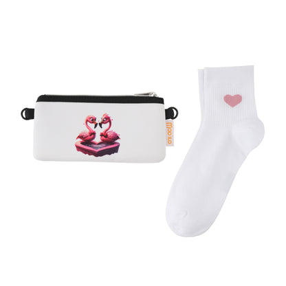 Socken / Flamingo Liebe - 6er Set