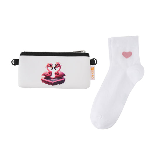 Socken / Flamingo Liebe - 6er Set