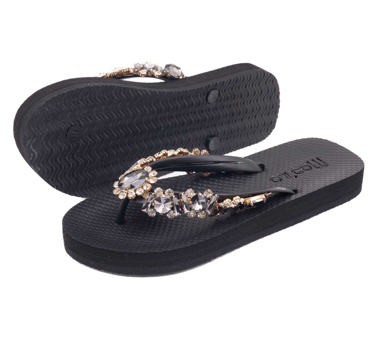 Flip-Flop / Diamant - Schwarz Set B