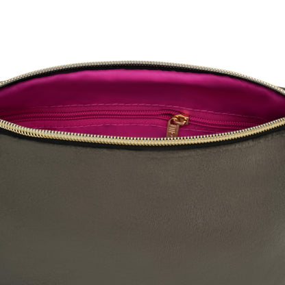 Taschen / Neopren-Samt-Umhängetasche Cleo - Oliv