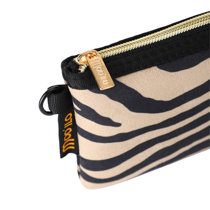 Taschen / Neopren-Clutch Susan - Samt Zebra